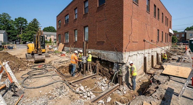 Building Foundation Repair in Woodbridge, NJ