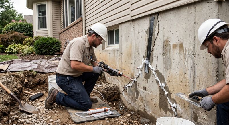 Cracked Foundation Repair in Green Village, NJ