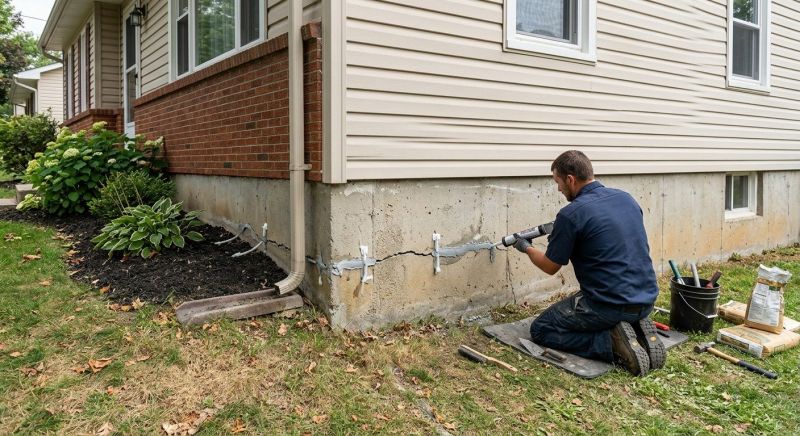 Cracked Foundation Repair in Maywood, NJ