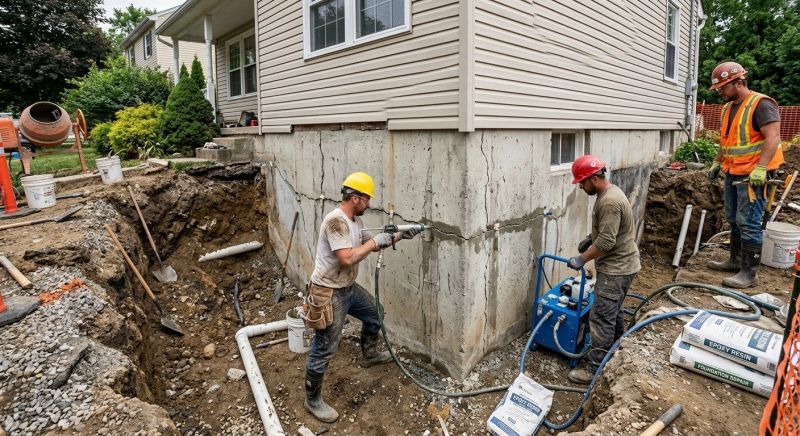 Cracked Foundation Repair in Tappan, NY