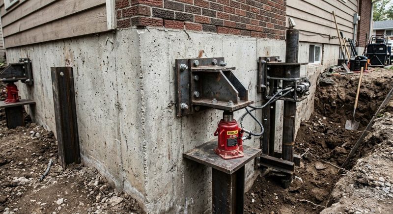 Foundation Pier Leveling in Hudson County, NJ