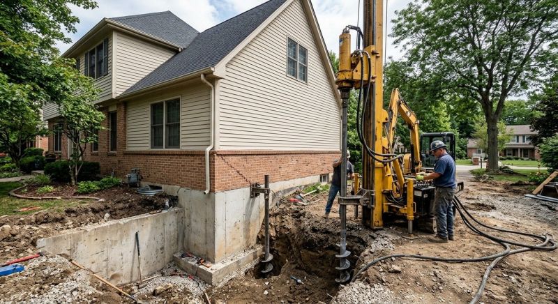 Helical Pile Installation in Hudson County, NJ