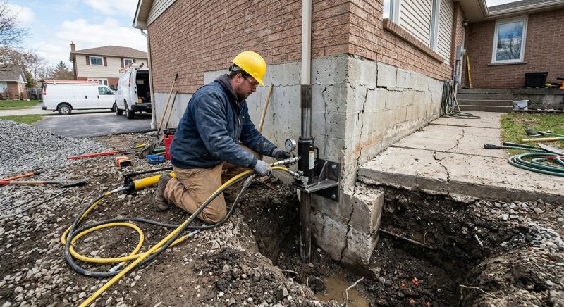 Sinking Foundation Repair in Montville, NJ