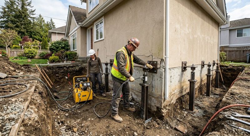 Sinking Foundation Repair in Tenafly, NJ